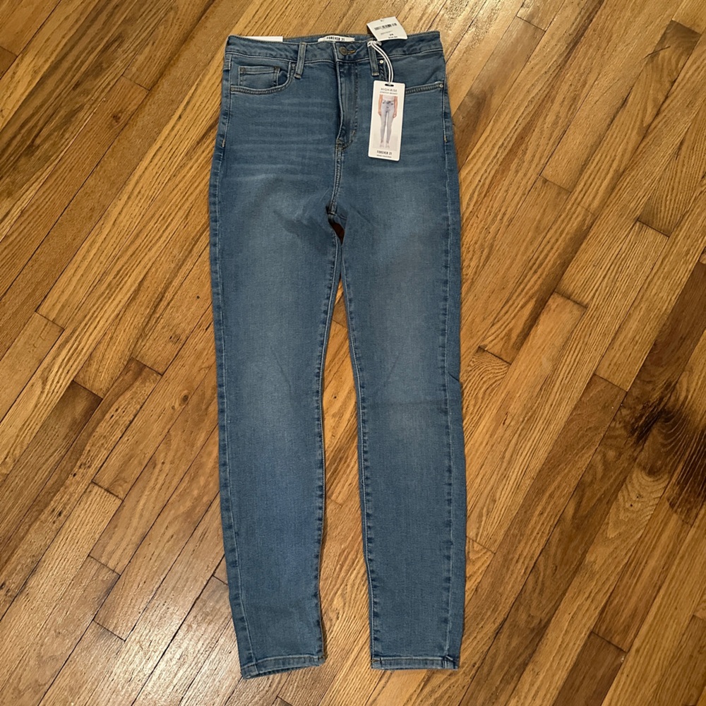 NWT Forever 21 Blue Skinny Jeans
